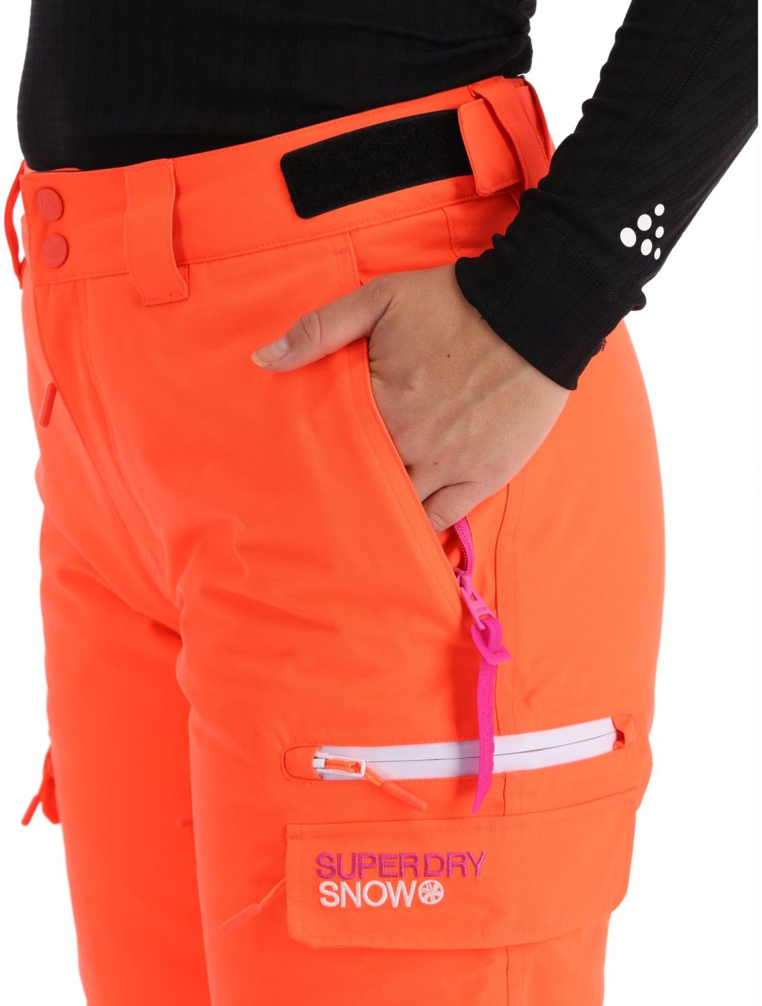 Superdry, Ski Ultimate Rescue Skihose Damen Hyper Fire Coral orange 