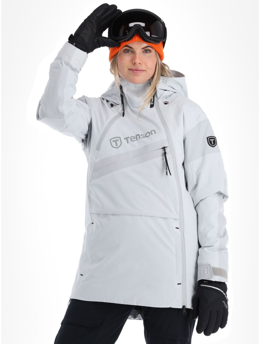 Tenson, Aerismo JackoRak Skijacke Damen Light Grey grau 