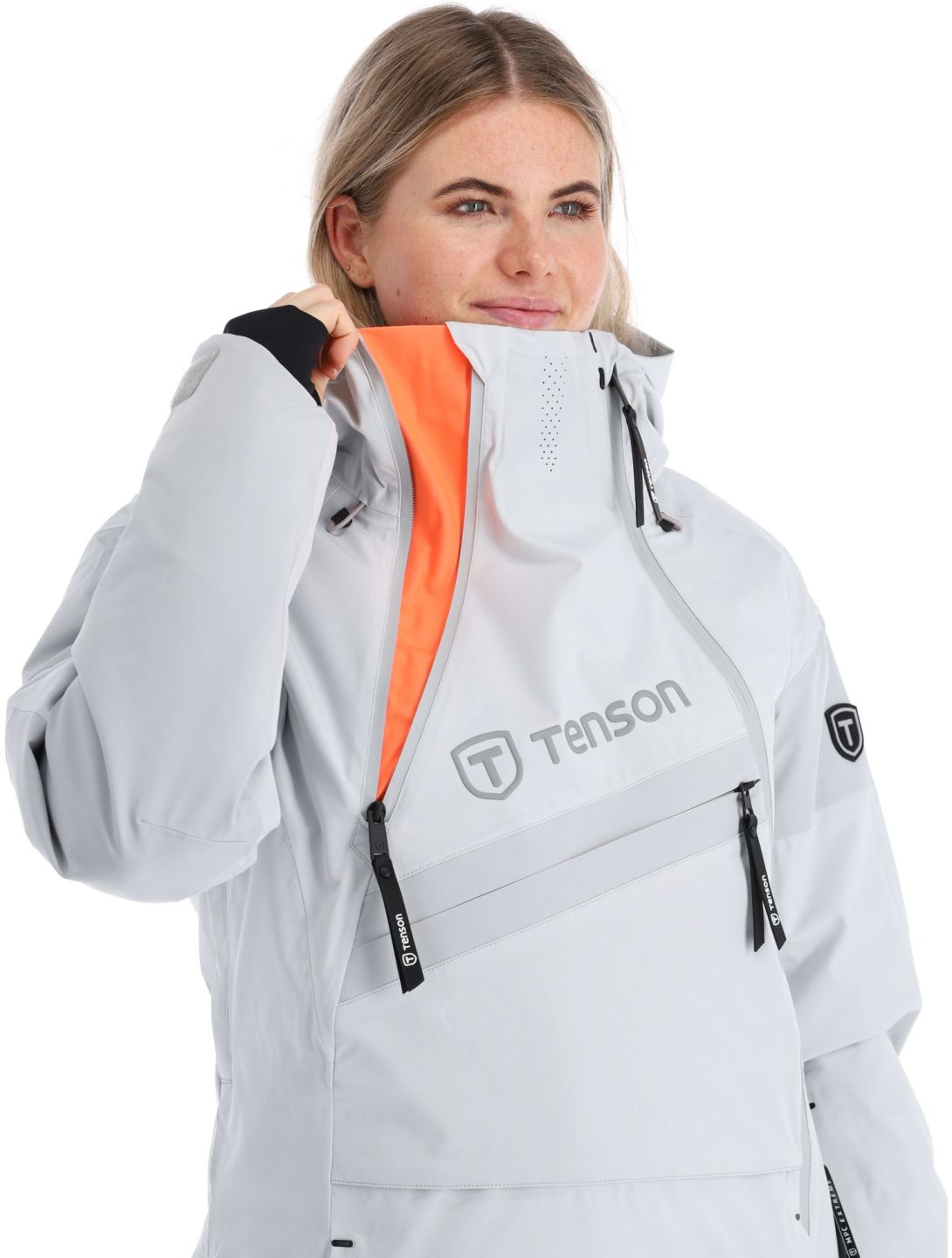 Tenson, Aerismo JackoRak Skijacke Damen Light Grey grau 