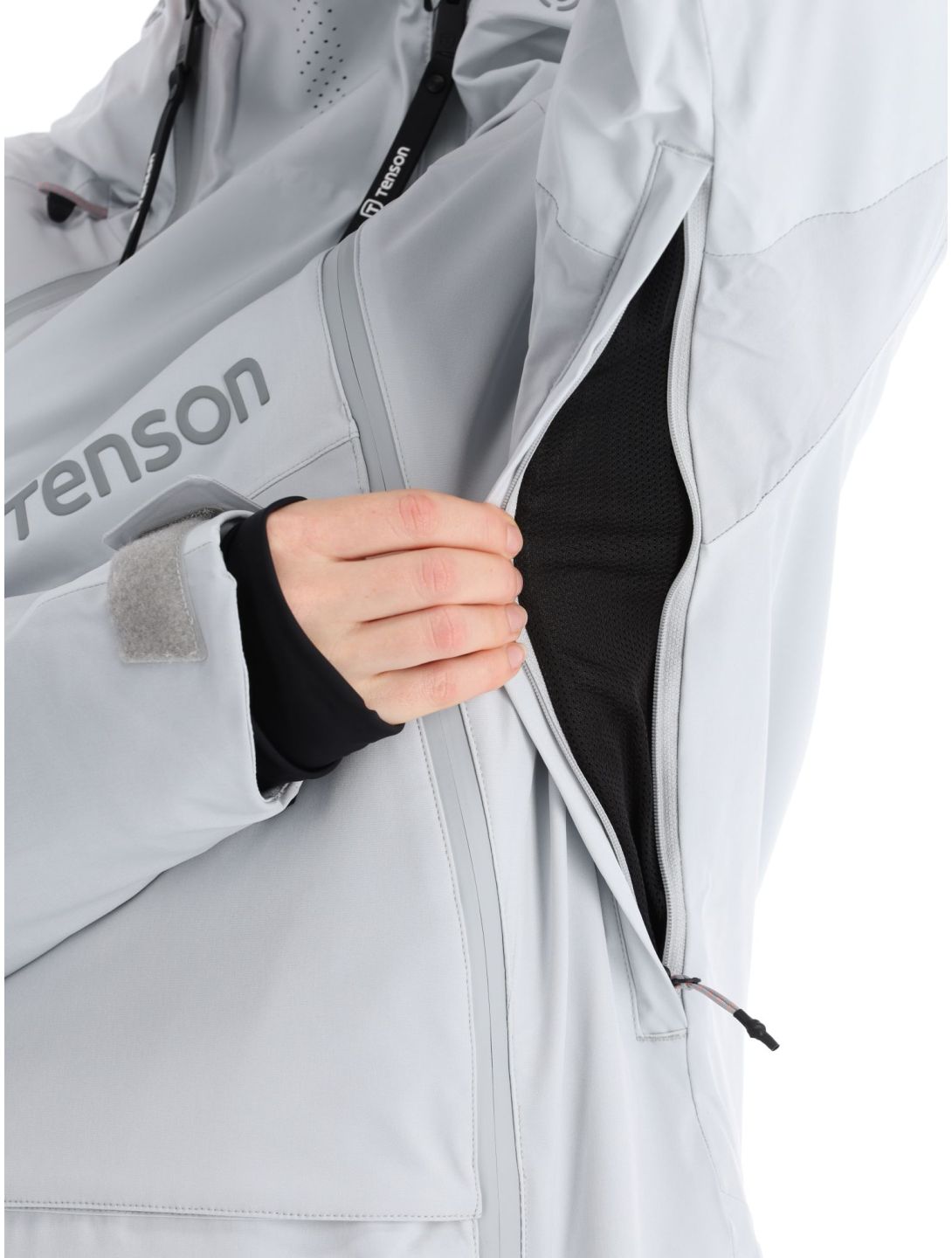 Tenson, Aerismo JackoRak Skijacke Damen Light Grey grau 