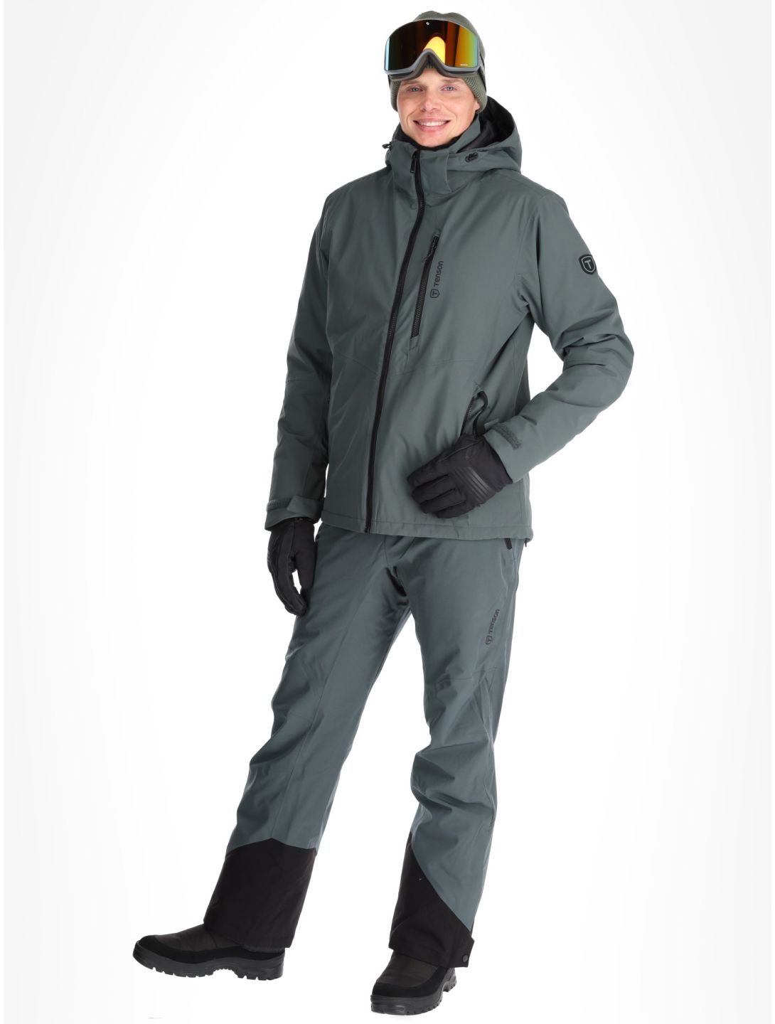 Tenson, Brendon Ski Skijacke Herren Grey Green grau 