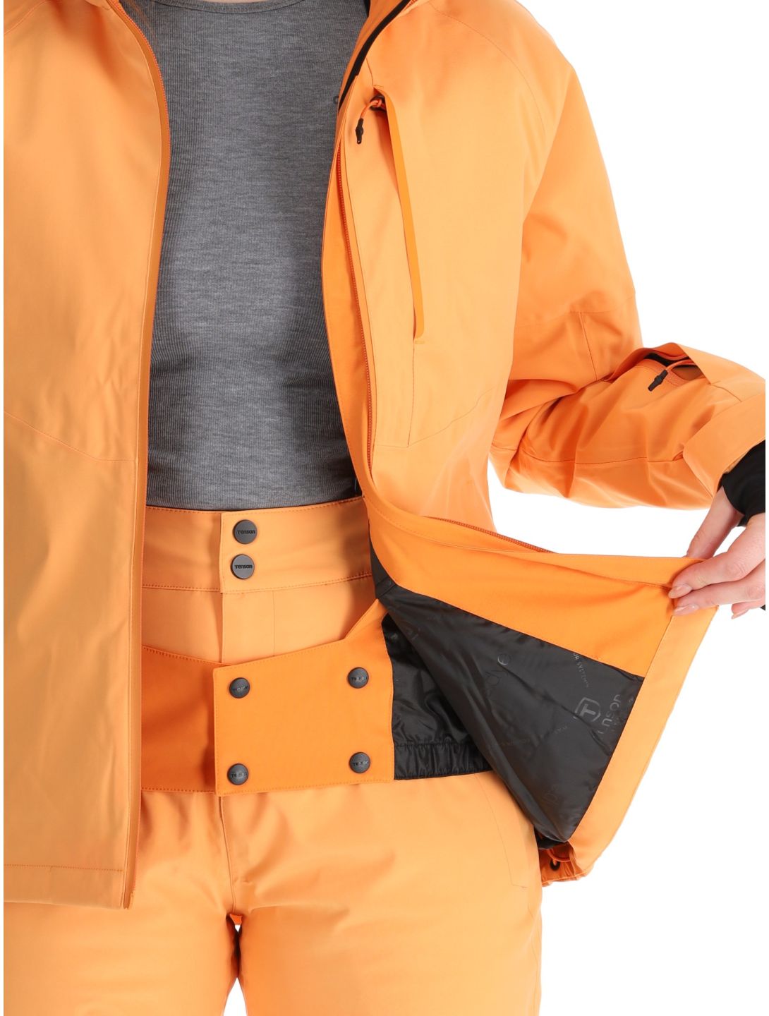 Tenson, Core Ski Skijacke Damen Apricot Crush orange 