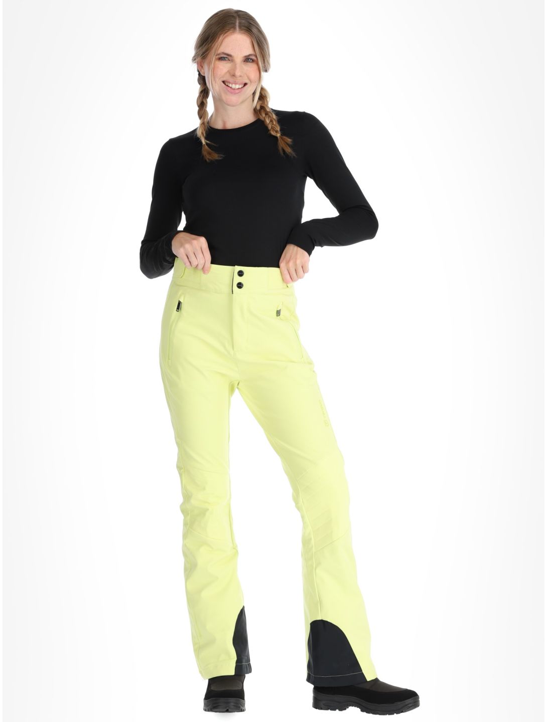 Tenson, Grace Softshell Skihose Damen Light Yellow gelb 