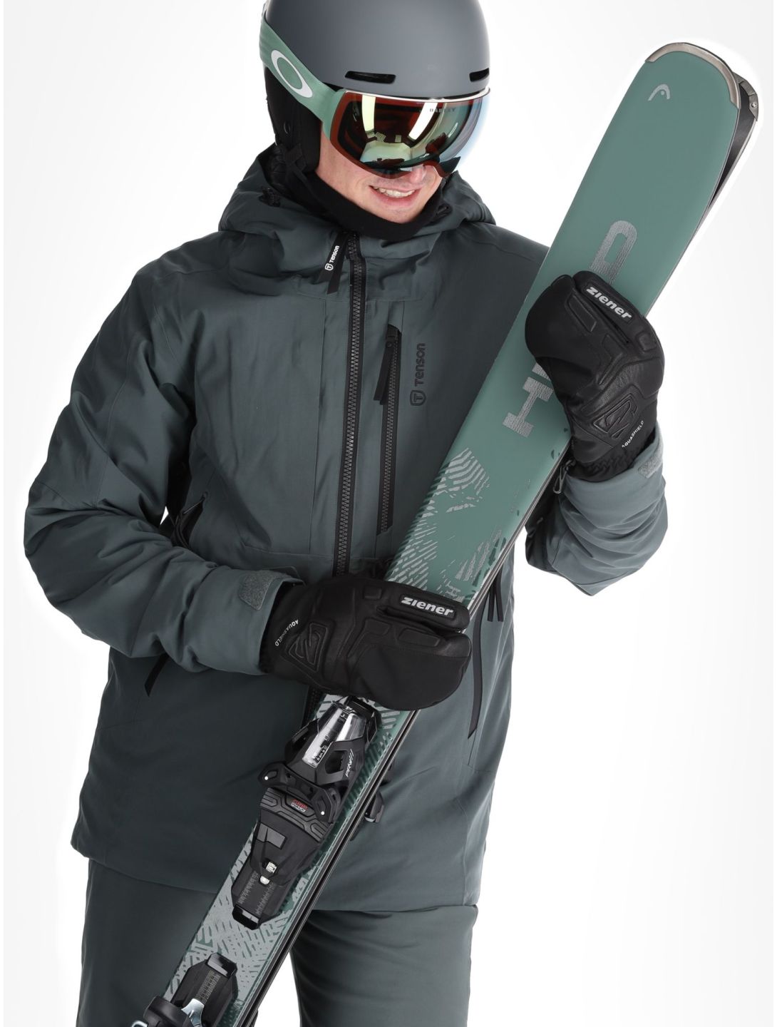 Tenson, Prime Pro Skijacke Herren Grey Green grau 