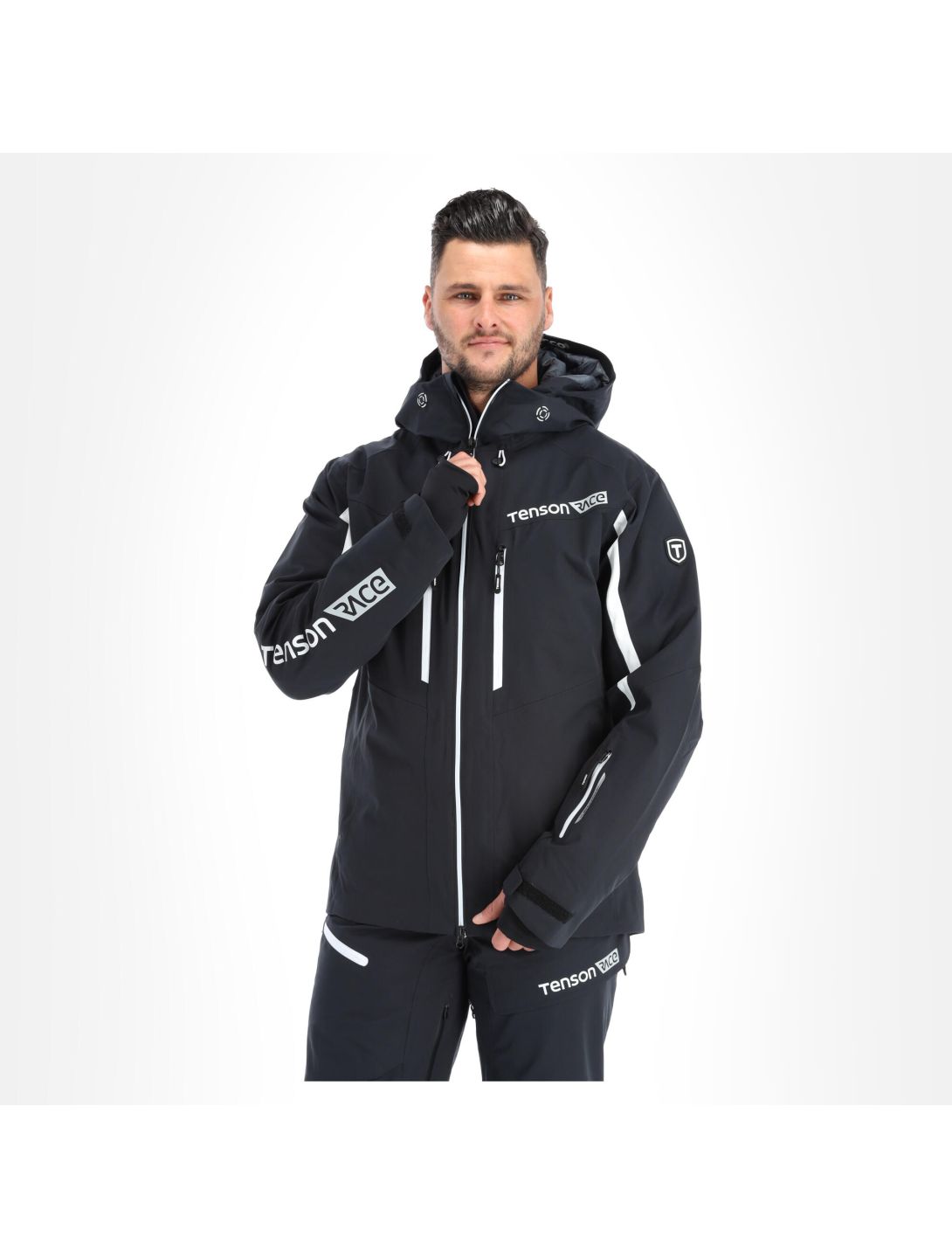 Tenson, Race Skijacke Herren schwarz 