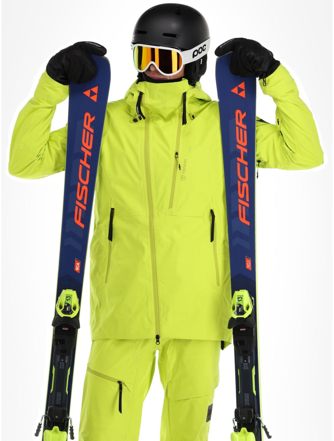 Tenson, Shibui Hardshell Skijacke Herren Acid Lemon gelb 