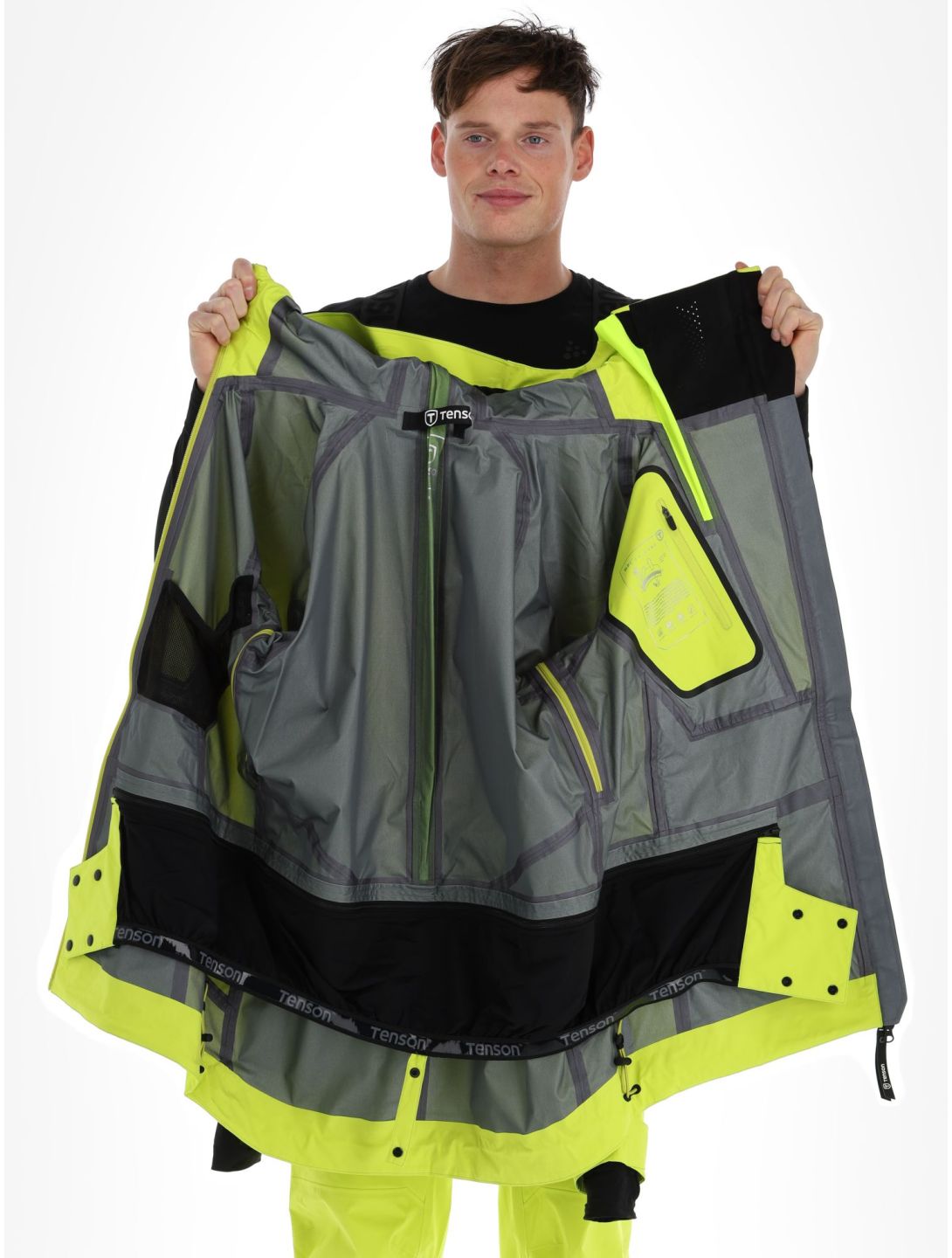 Tenson, Shibui Hardshell Skijacke Herren Acid Lemon gelb 