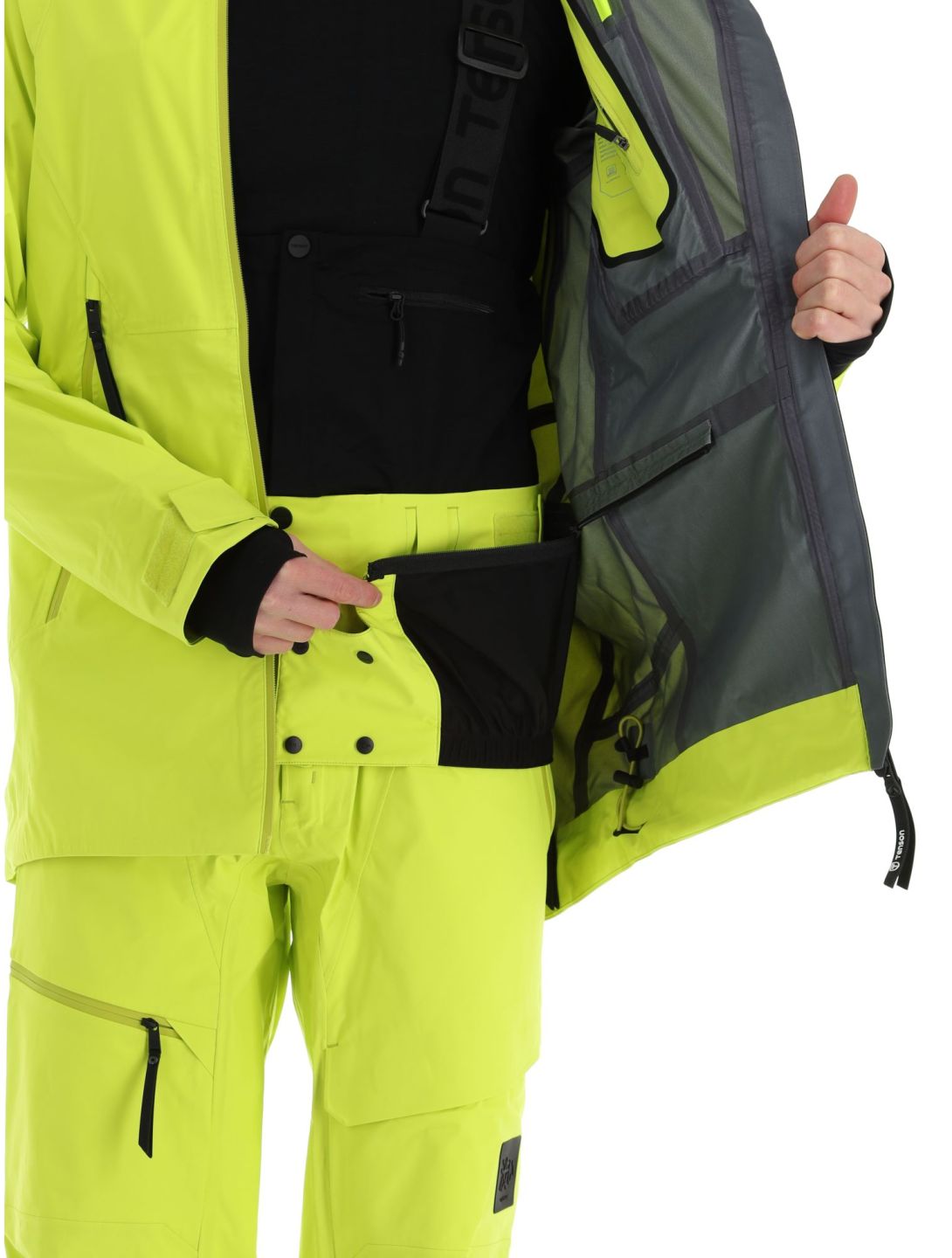 Tenson, Shibui Hardshell Skijacke Herren Acid Lemon gelb 