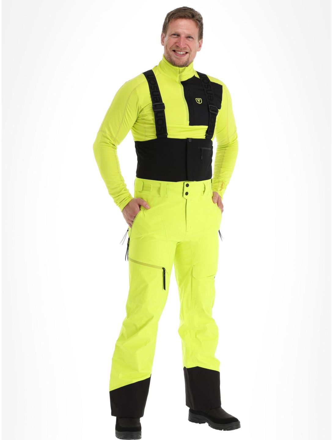 Tenson, Shibui Shell Hardshell Skihose Herren Acid Lemon gelb 