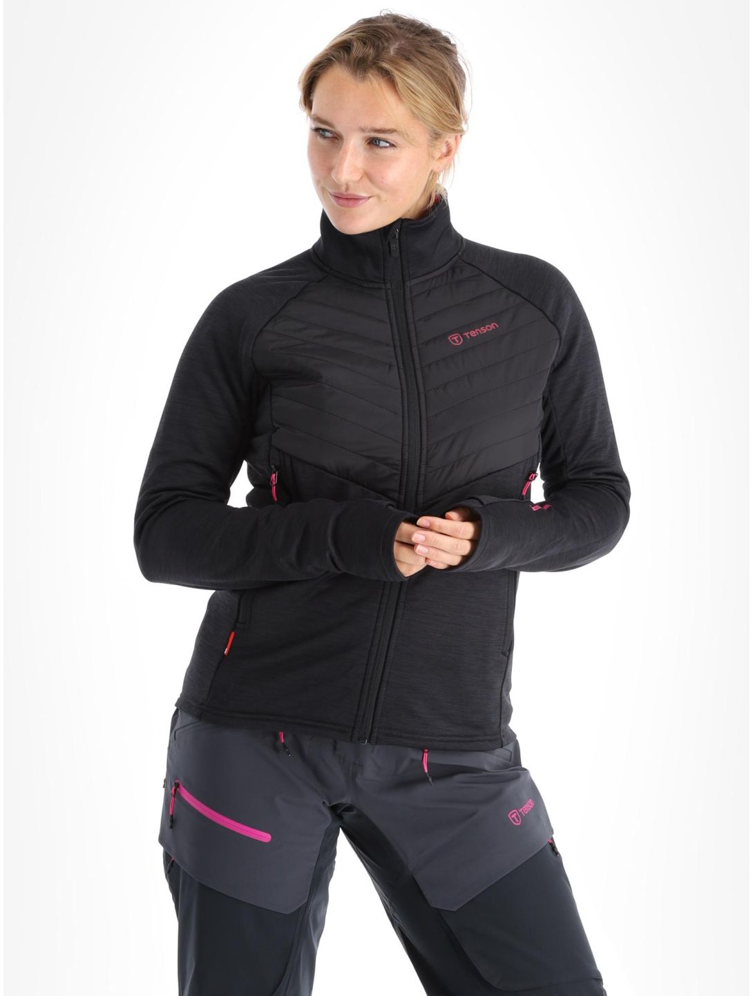 Tenson, Touring Midlayer Jacke Damen Anthracite grau 