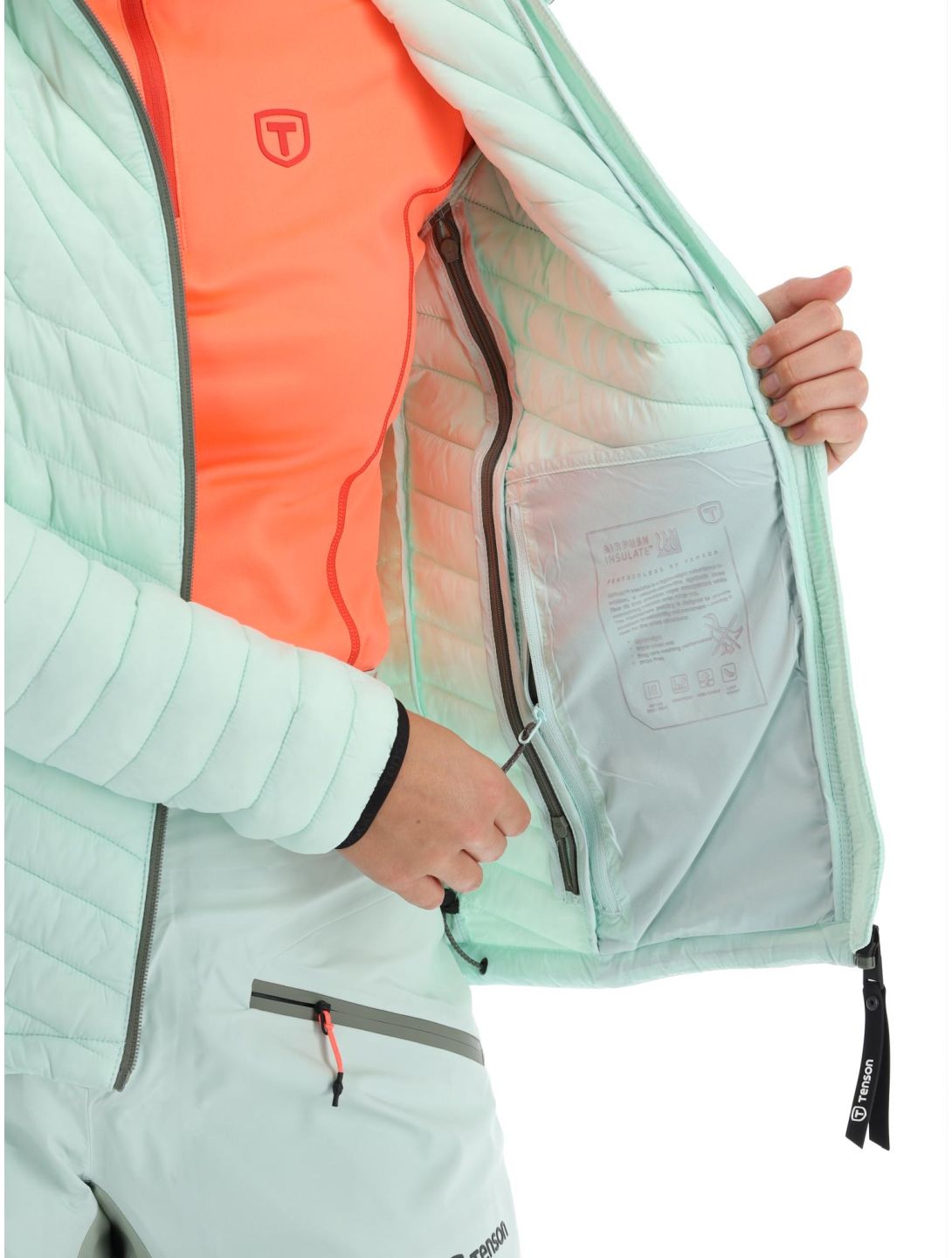 Tenson, Touring Puffer Daunenjacke Damen Light Green grün 