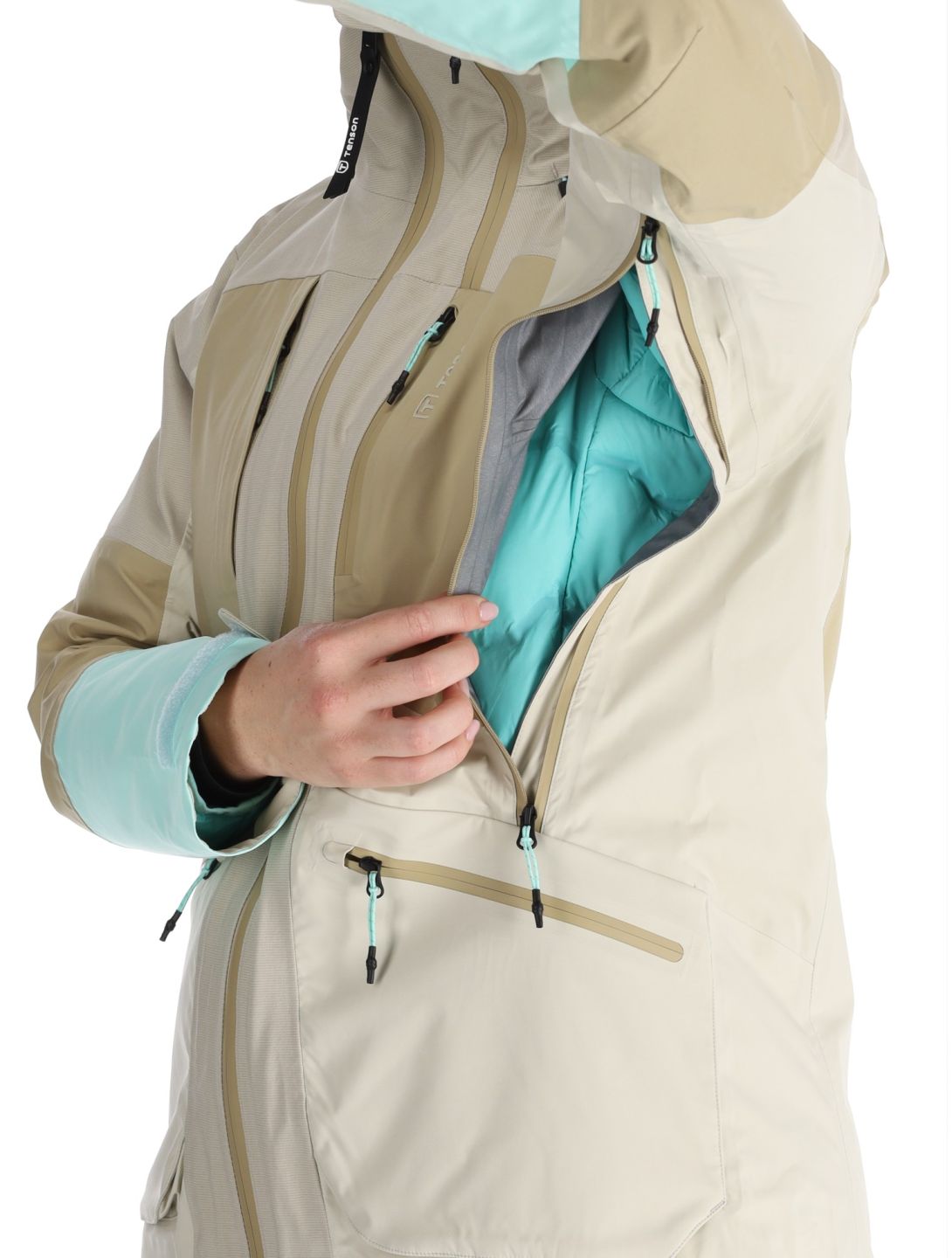 Tenson, Touring Shell Skijacke Damen Light Beige beige 