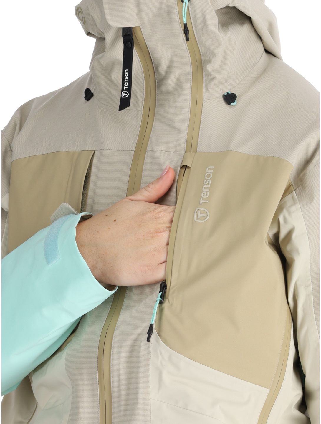 Tenson, Touring Shell Skijacke Damen Light Beige beige 