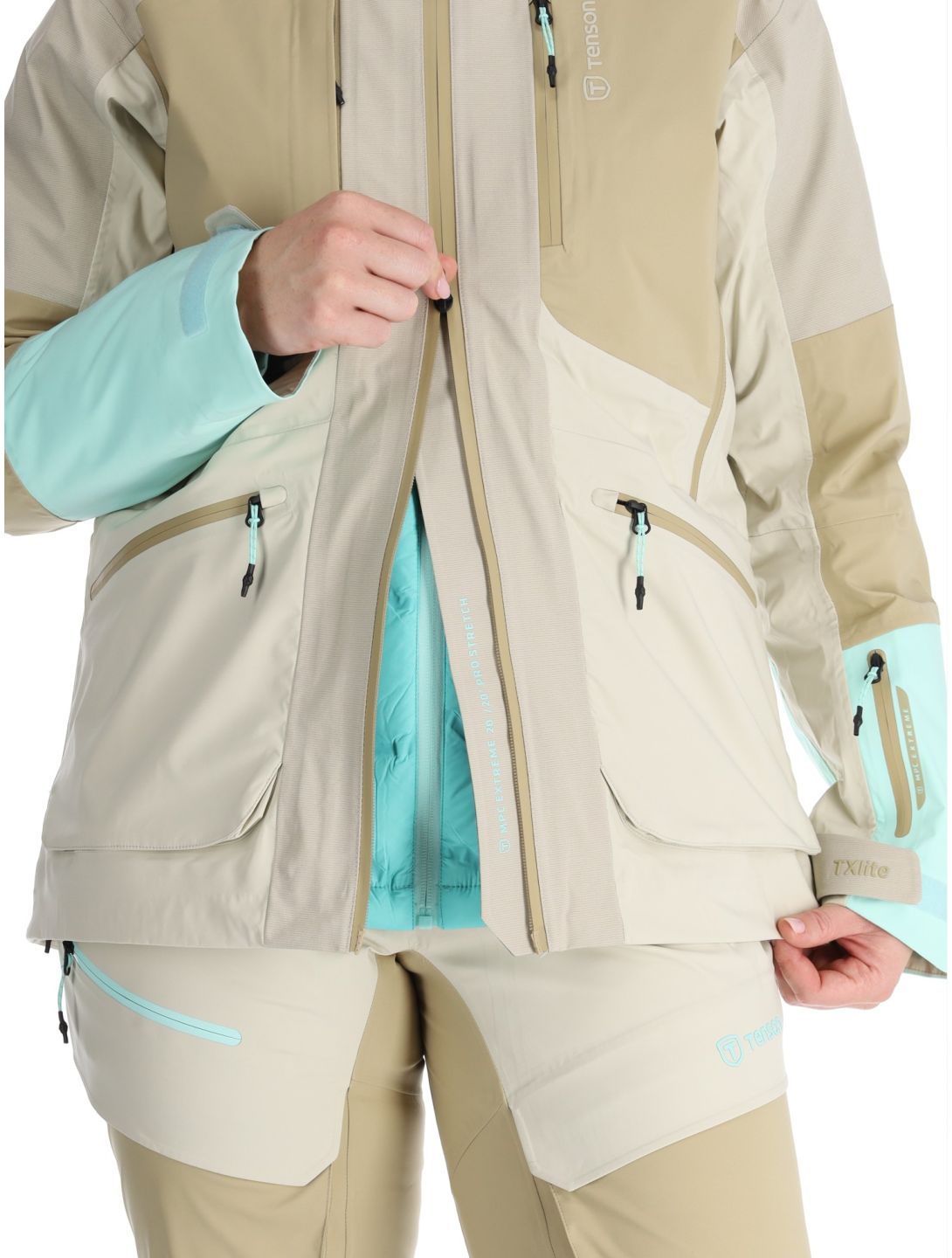 Tenson, Touring Shell Skijacke Damen Light Beige beige 