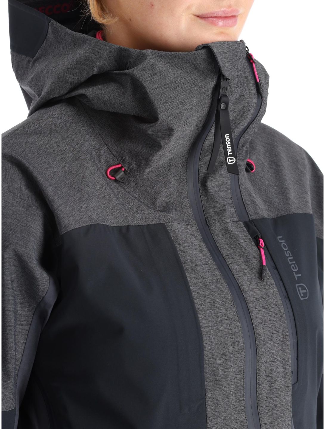 Tenson, Touring Shell Skijacke Damen Anthracite grau 