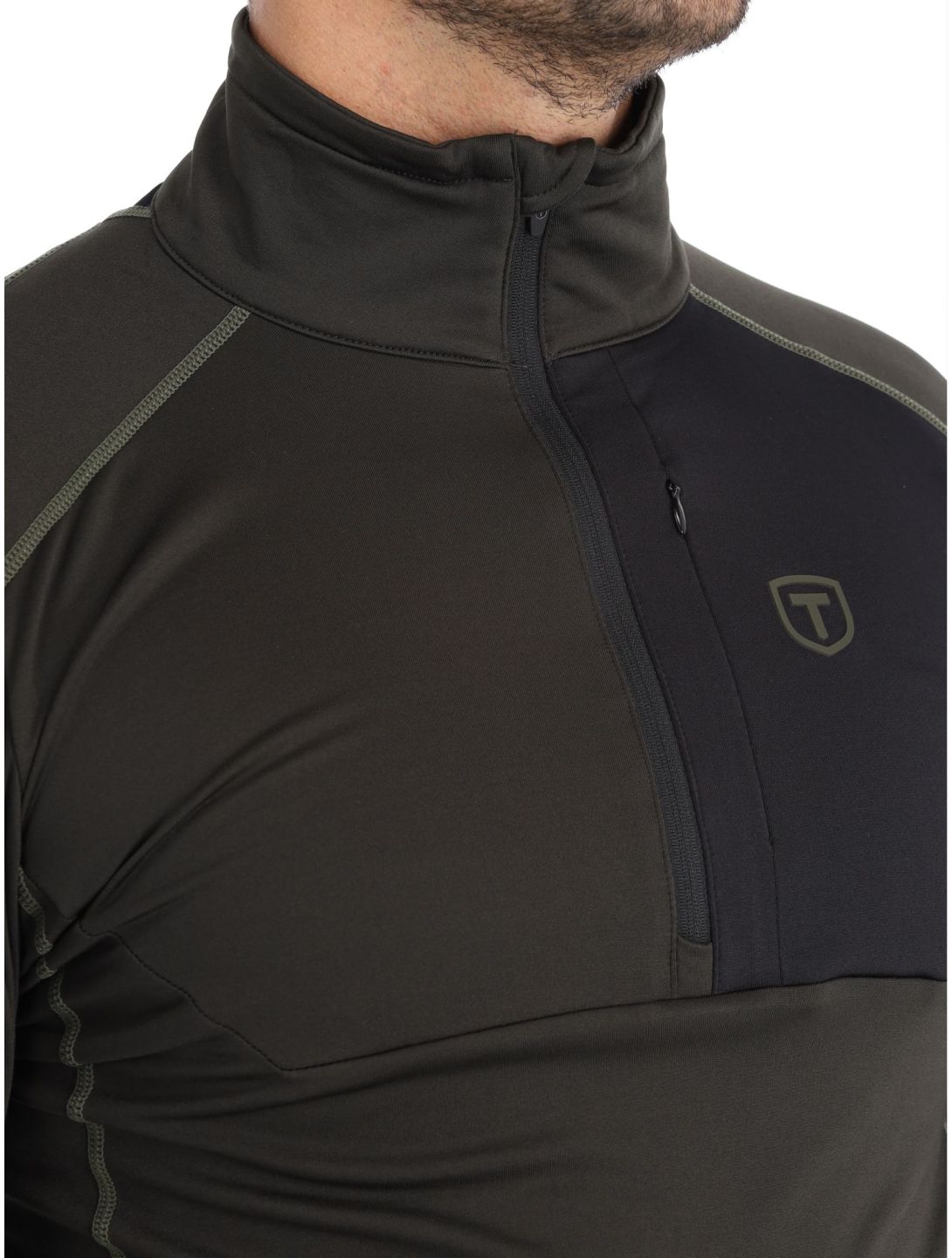 Tenson, TXlite Half Zip Pullover Herren Dark Olive grün 