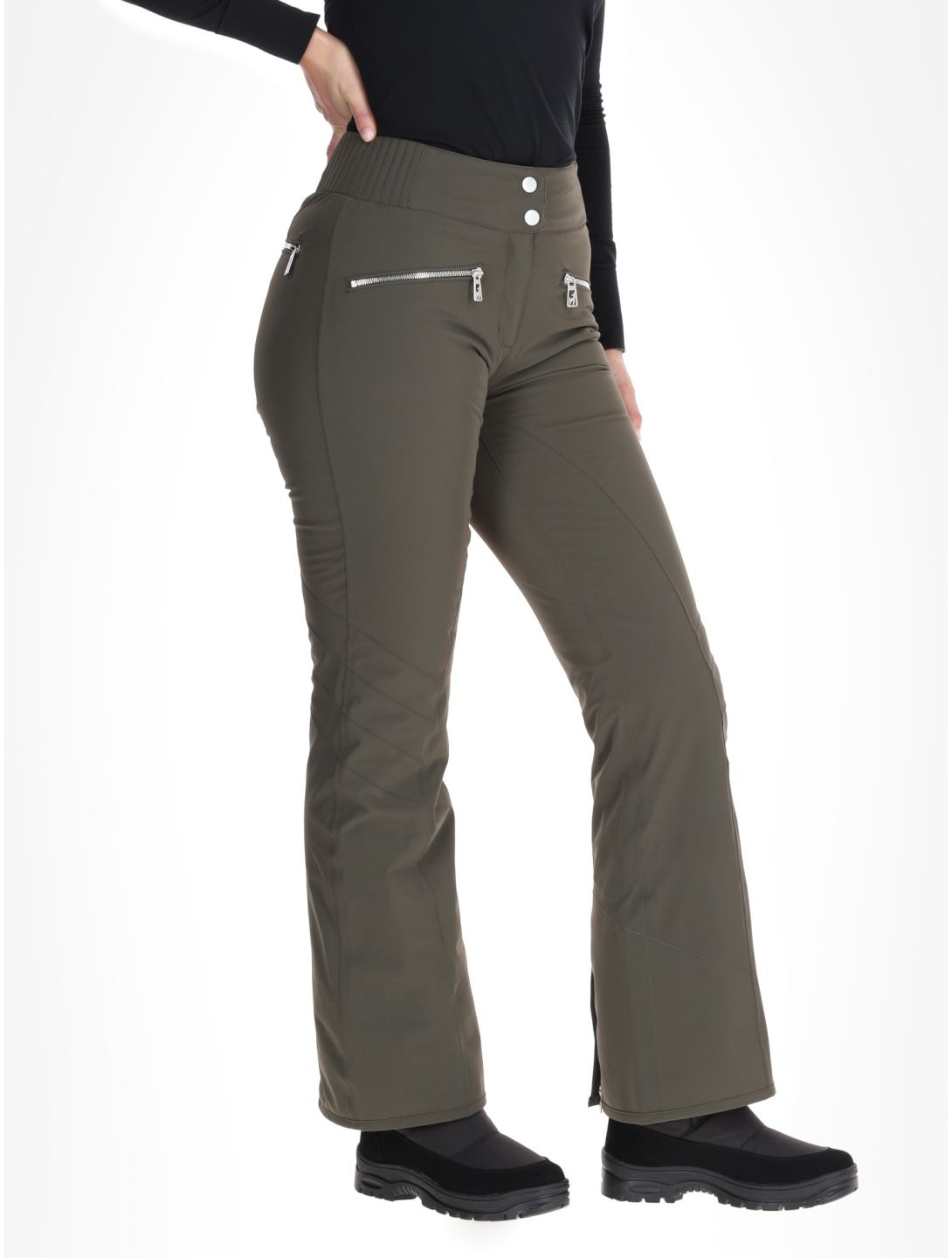 Toni Sailer, Alla Skihose Damen Night Olive grün 