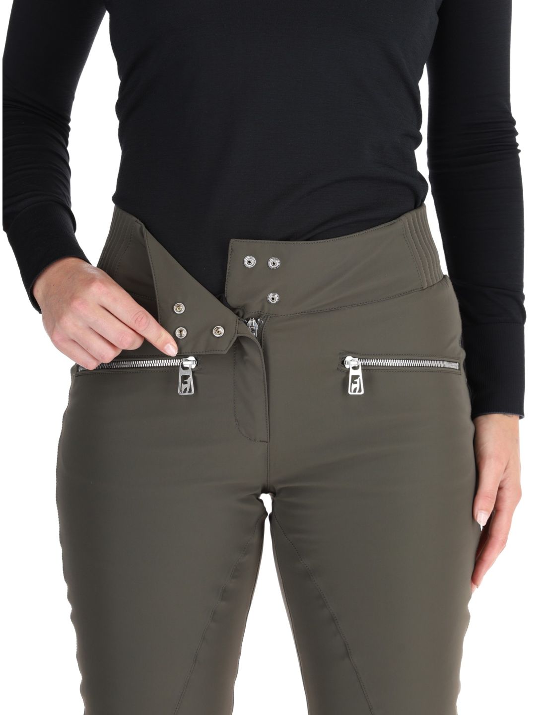 Toni Sailer, Alla Skihose Damen Night Olive grün 