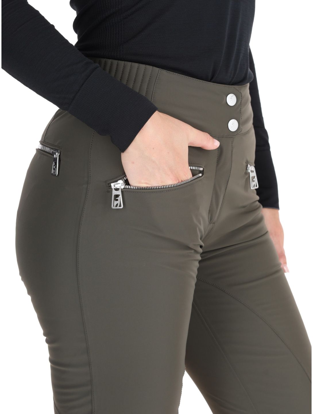 Toni Sailer, Alla Skihose Damen Night Olive grün 