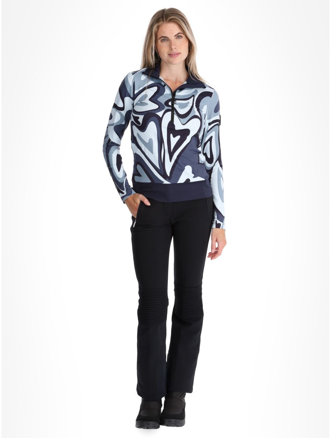 Toni Sailer, Wieka Print Pullover Damen Blue Frost blau 