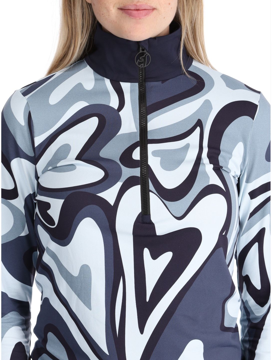 Toni Sailer, Wieka Print Pullover Damen Blue Frost blau 