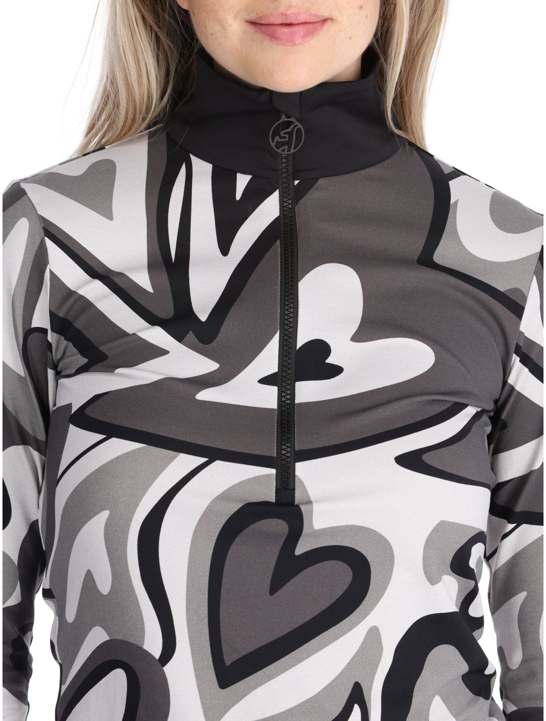 Toni Sailer, Wieka Print Pullover Damen Iron Gate grau 