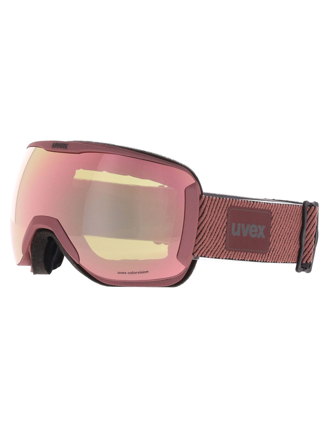 Uvex, Downhill 2100 CV S2 Planet Skibrille Unisex Antique Rose Matt/ Mirror Rose rosa 