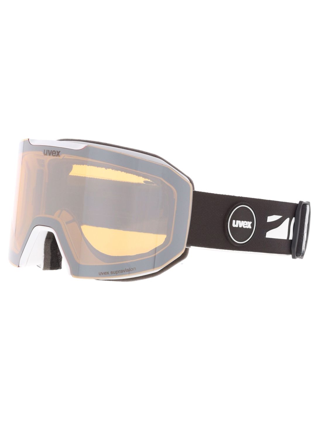 Uvex, Evidnt Attract Cv Dl/fm Skibrille Unisex White / Silver / Yellow gelb, weiß, Zilver 