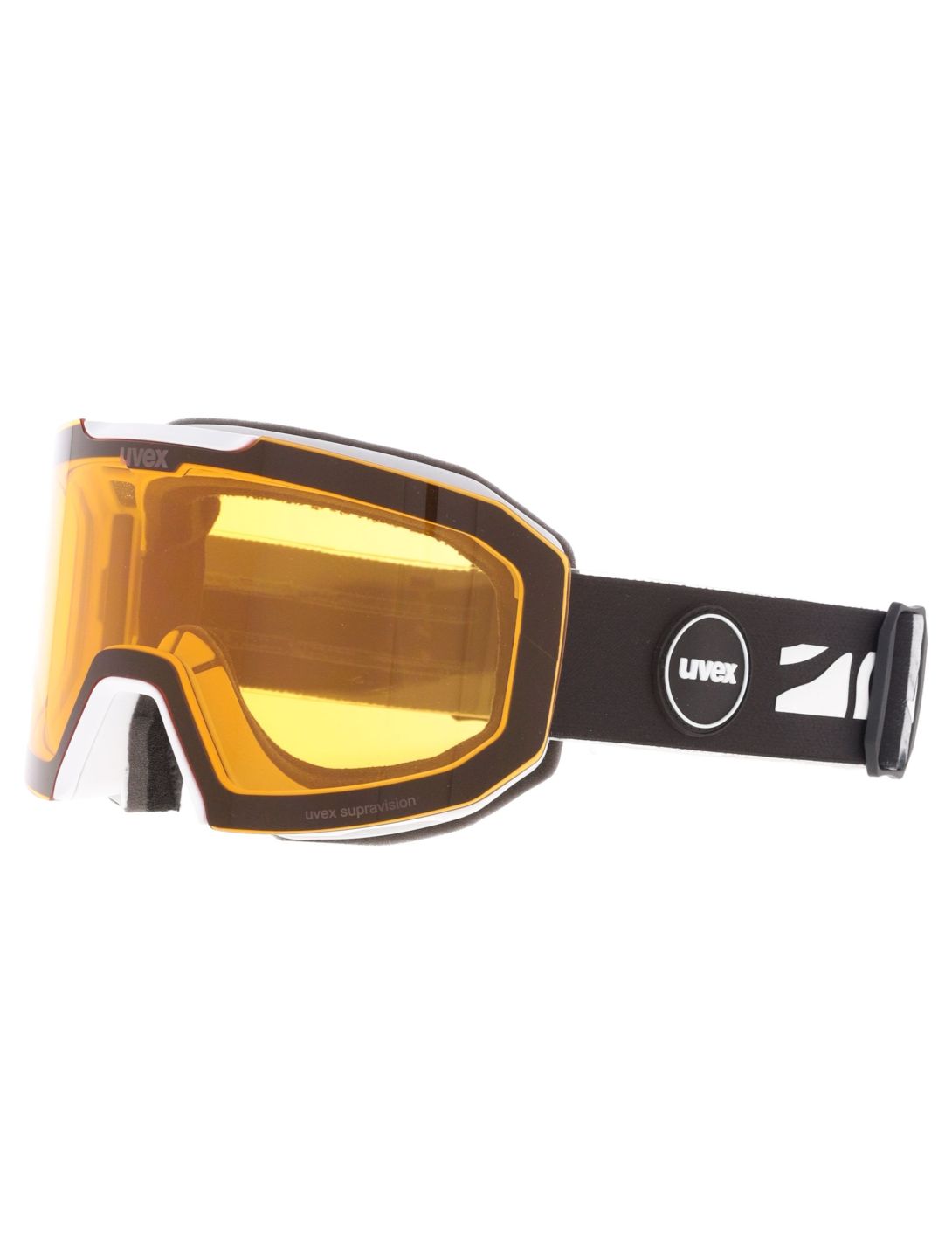 Uvex, Evidnt Attract Cv Dl/fm Skibrille Unisex White / Silver / Yellow gelb, weiß, Zilver 