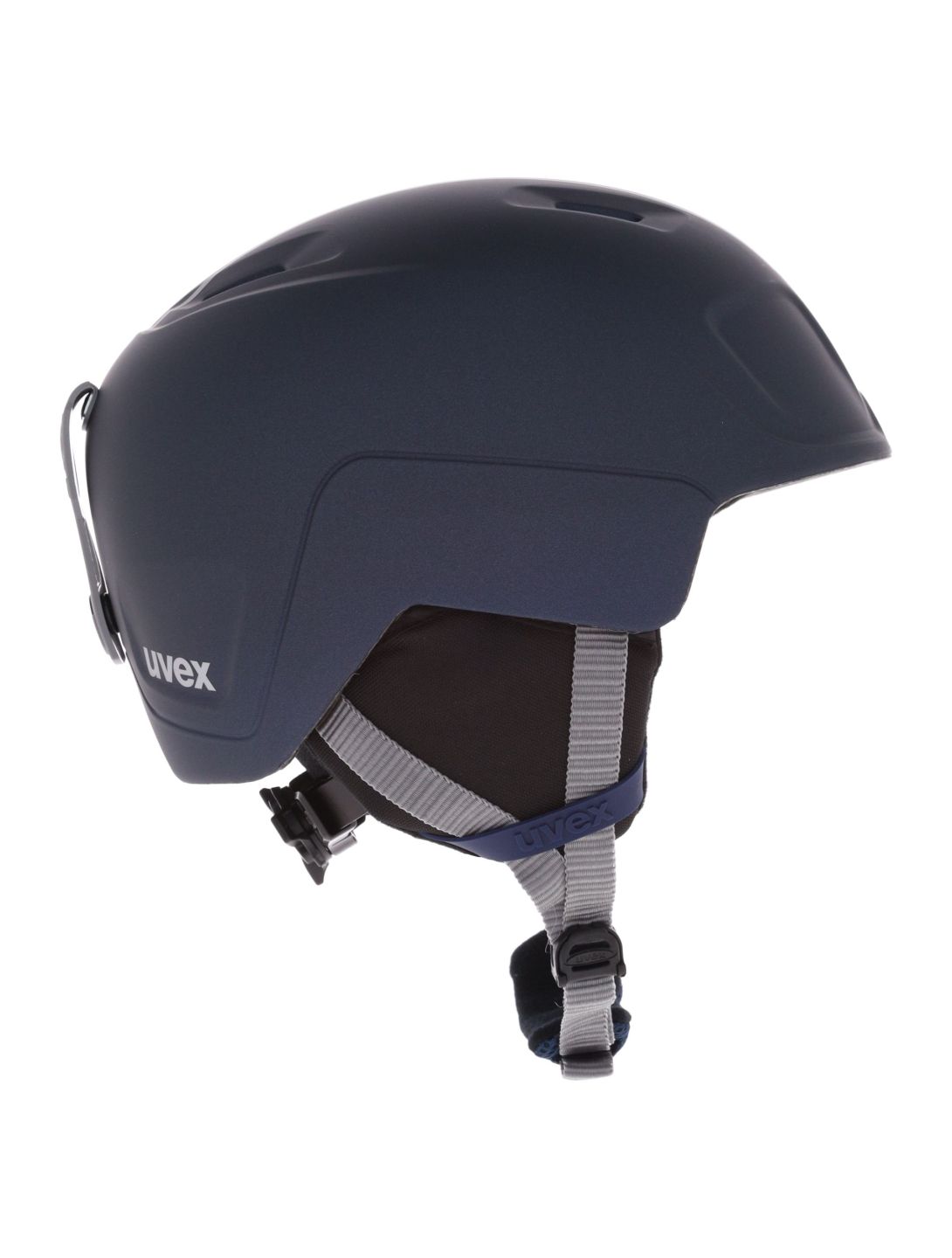 Uvex, Heyya Pro Race Skihelm Unisex Midnight / Silver Matt blau, Zilver 