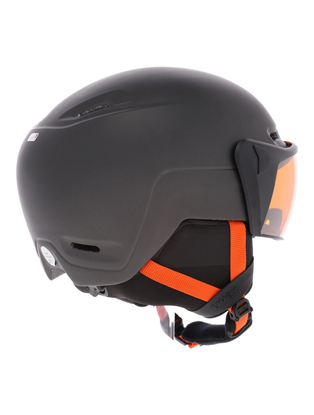 Uvex, Hlmt 700 visor Skihelm mit Visier dark slate grau 