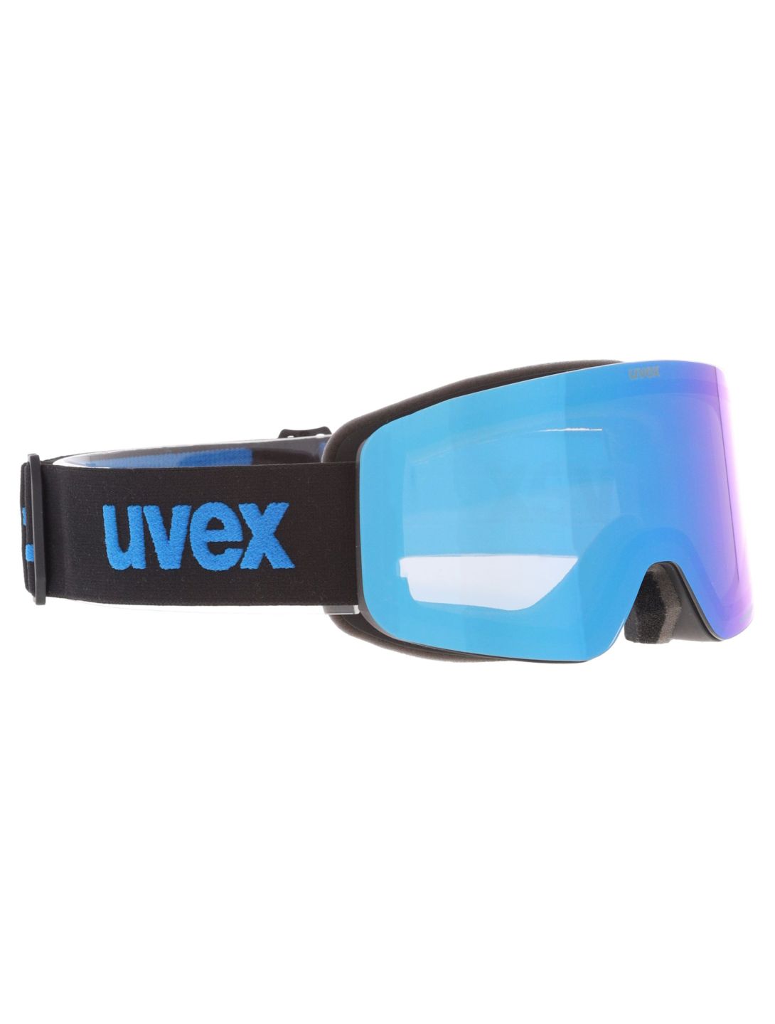 Uvex, Pwdr FM Skibrille Kinder Black Matt / Mirror Blue blau, schwarz 