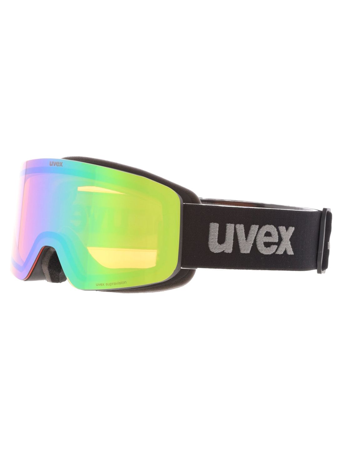 Uvex, Pwdr FM Skibrille Kinder Black Matt/ Mirror Green grün, schwarz 