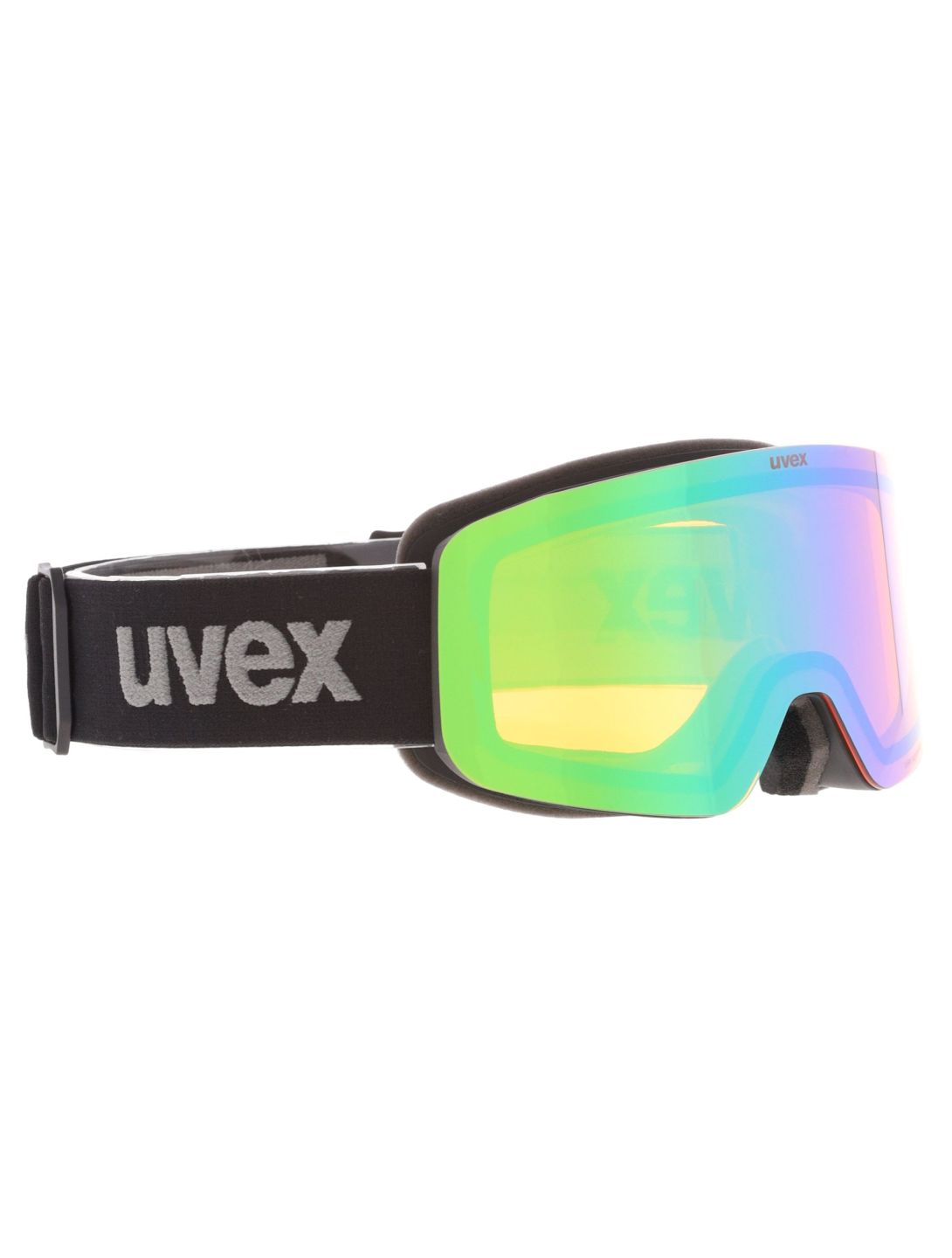 Uvex, Pwdr FM Skibrille Kinder Black Matt/ Mirror Green grün, schwarz 