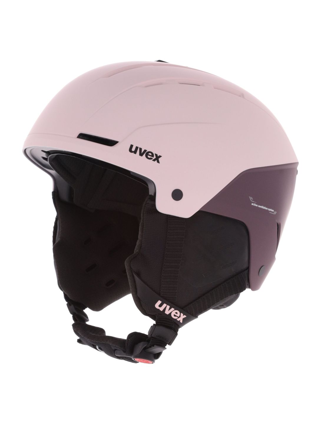 Uvex, Stance Skihelm Unisex Powder Plum Matt rosa, violett 