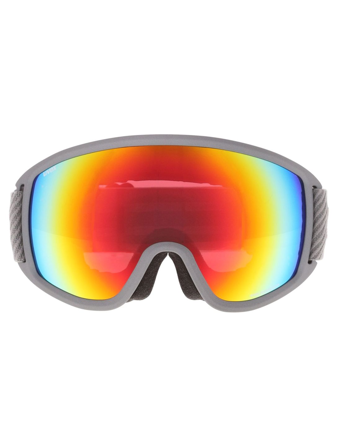 Uvex, Topic Fm Skibrille Unisex Rhino Matt / Rainbow Rose grau, mehrfarbig 