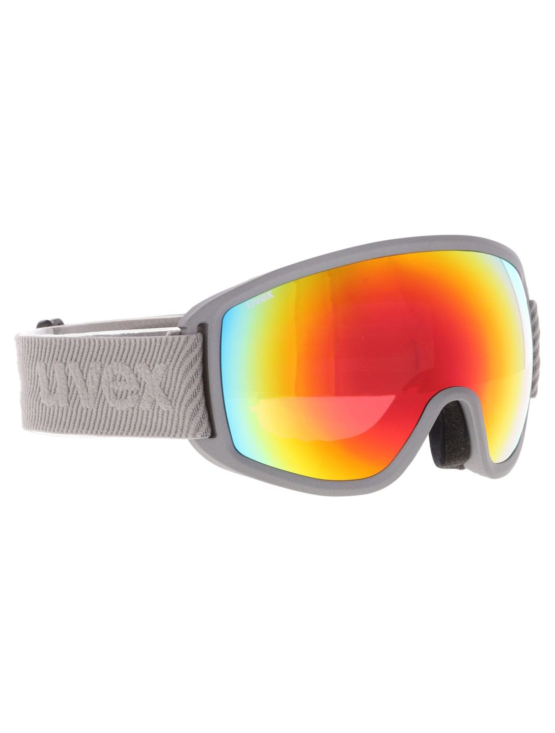 Uvex, Topic Fm Skibrille Unisex Rhino Matt / Rainbow Rose grau, mehrfarbig 