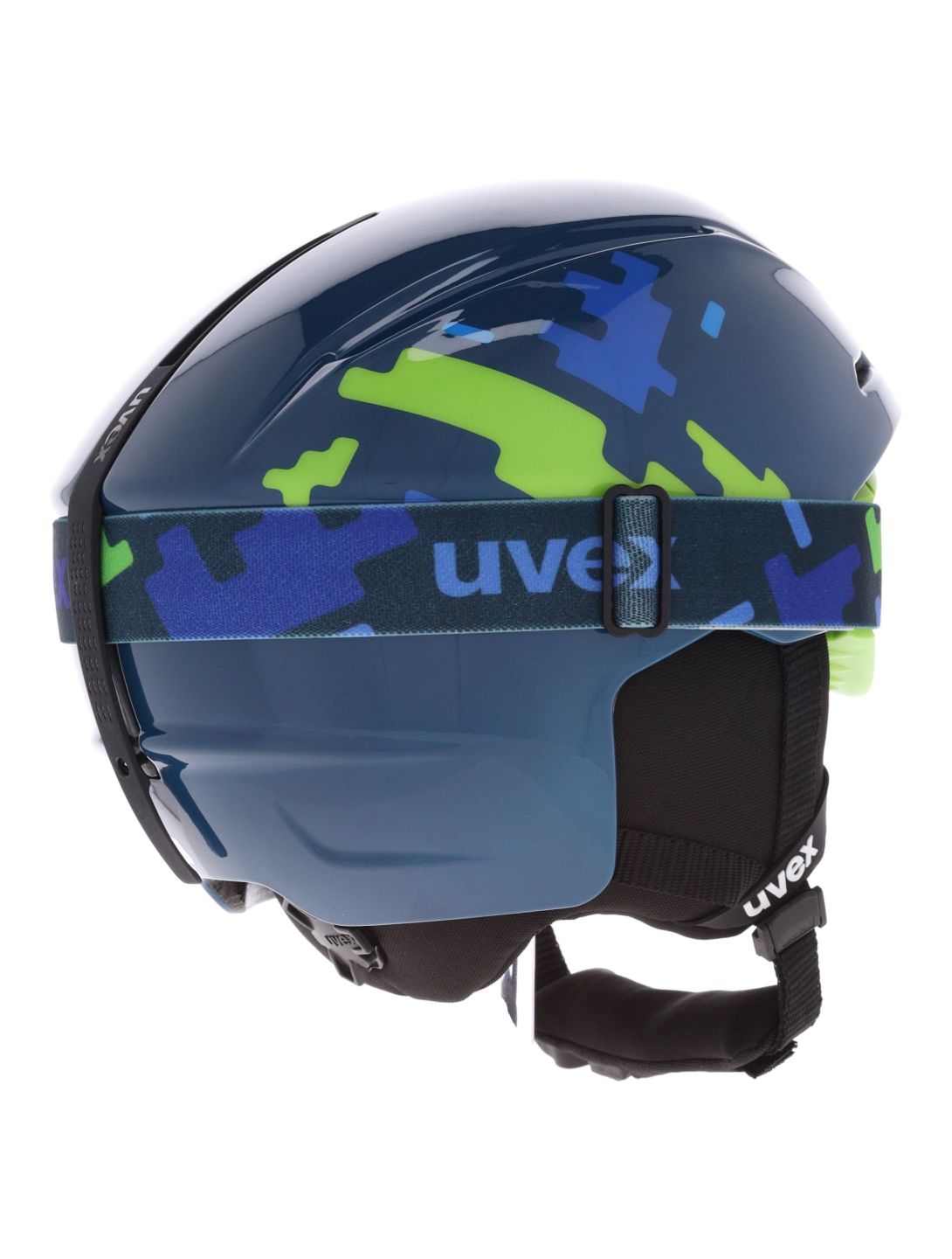 Uvex, Viti Set + Speedy Pro Skihelm Kinder Blue Puzzle blau 