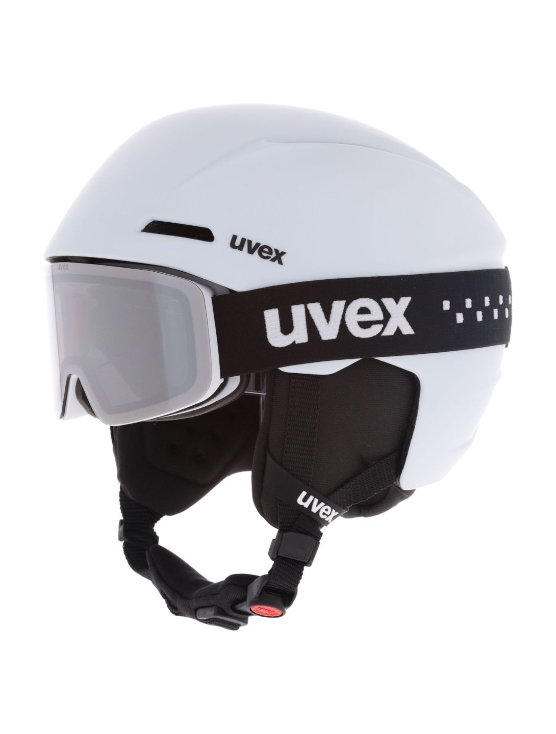 Uvex, Viti Set + Speedy Pro Skihelm Kinder White Matt weiß 