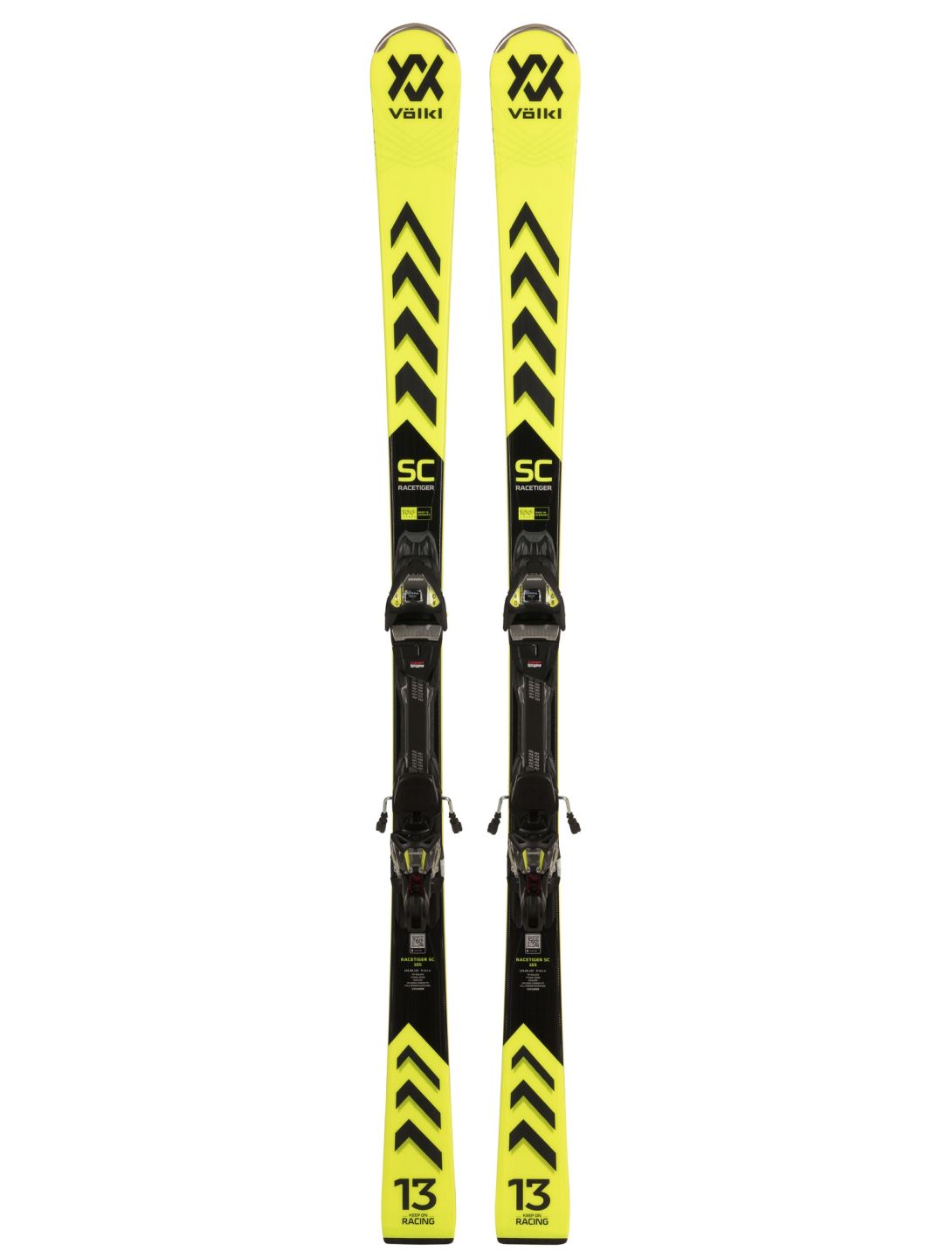 Völkl, Racetiger SC + Vmotion 3 12 GW Skier Unisex Yellow gelb 