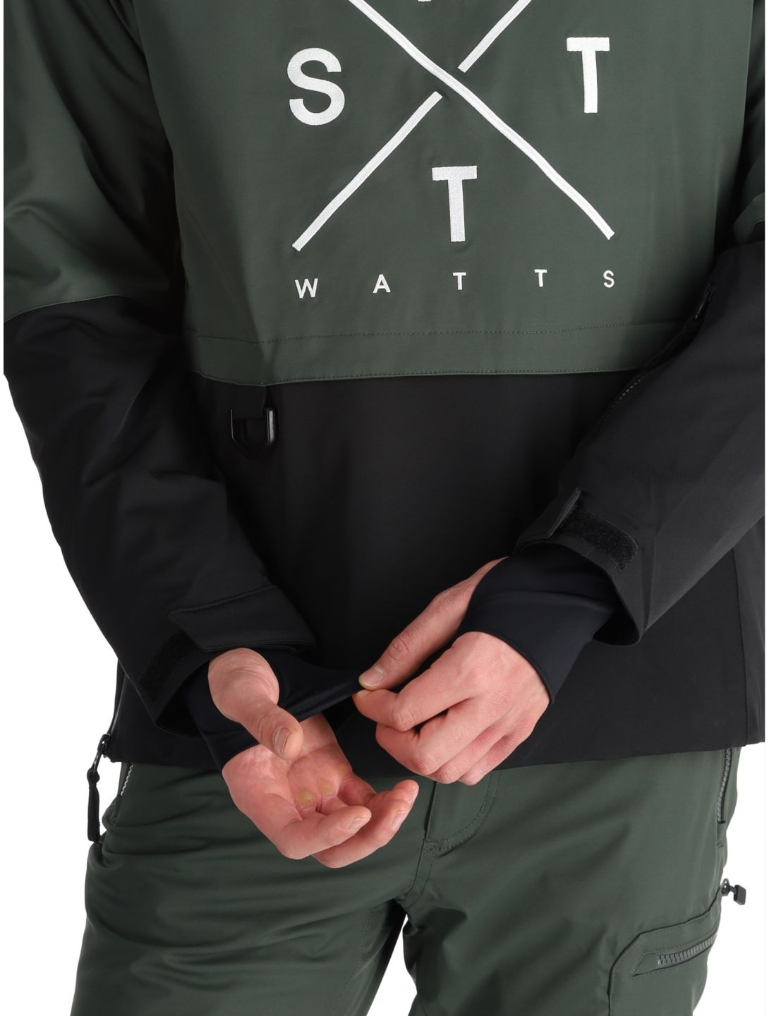 Watts, XMETOD Winter Anorak Herren Green / Black grün, schwarz 