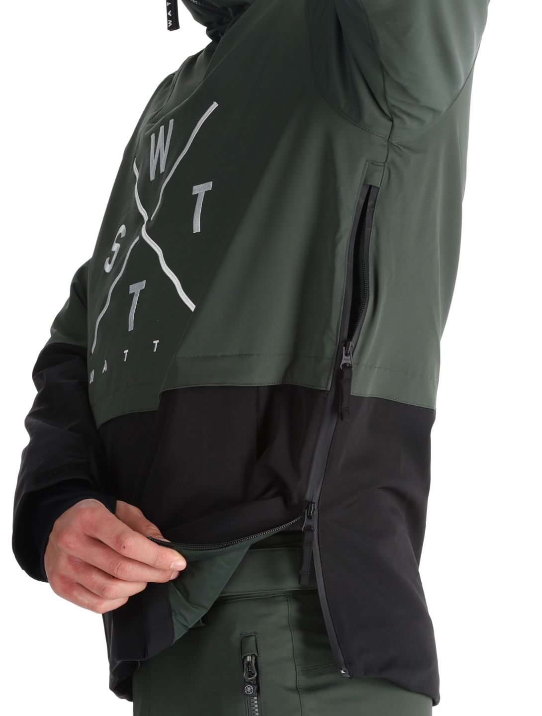 Watts, XMETOD Winter Anorak Herren Green / Black grün, schwarz 