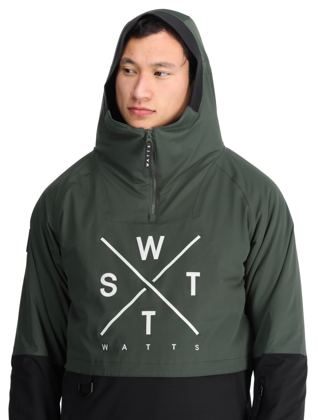 Watts, XMETOD Winter Anorak Herren Green / Black grün, schwarz 