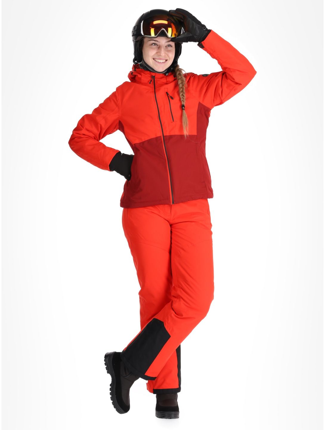 Whistler, Drizzle Skijacke Damen Red Alert rot 