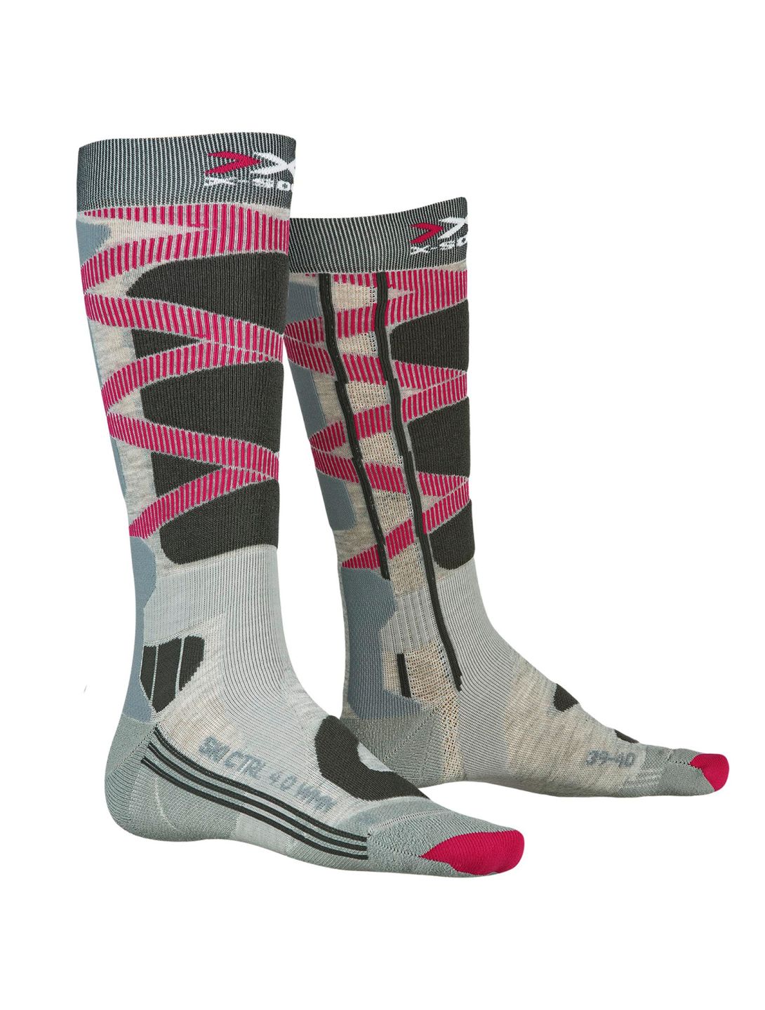 X-socks, Ski Control 4.0 W Skisocken Damen Grey / Charcoal grau 