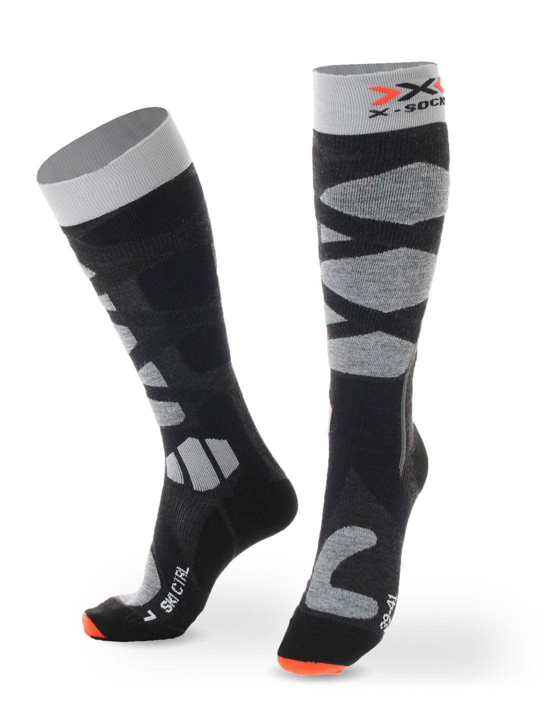 X-socks, Ski Control 4.0 Skisocken Unisex Anthracite / Grey grau 