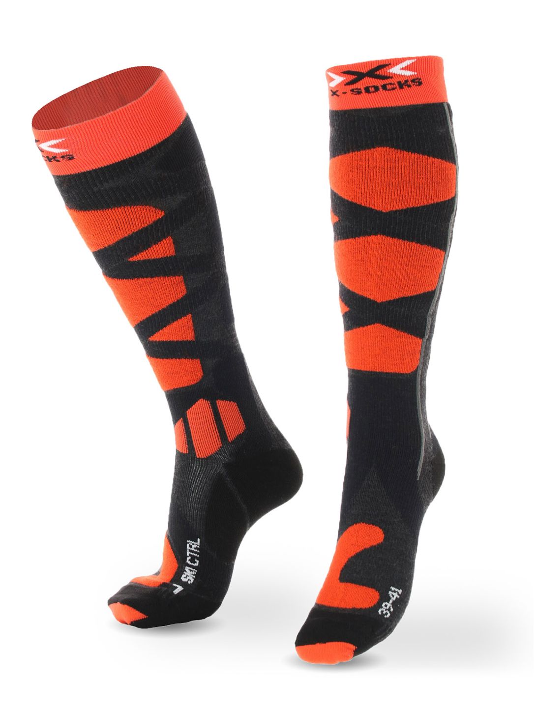 X-socks, Ski Control 4.0 Skisocken Unisex Anthracite / Orange grau, orange 