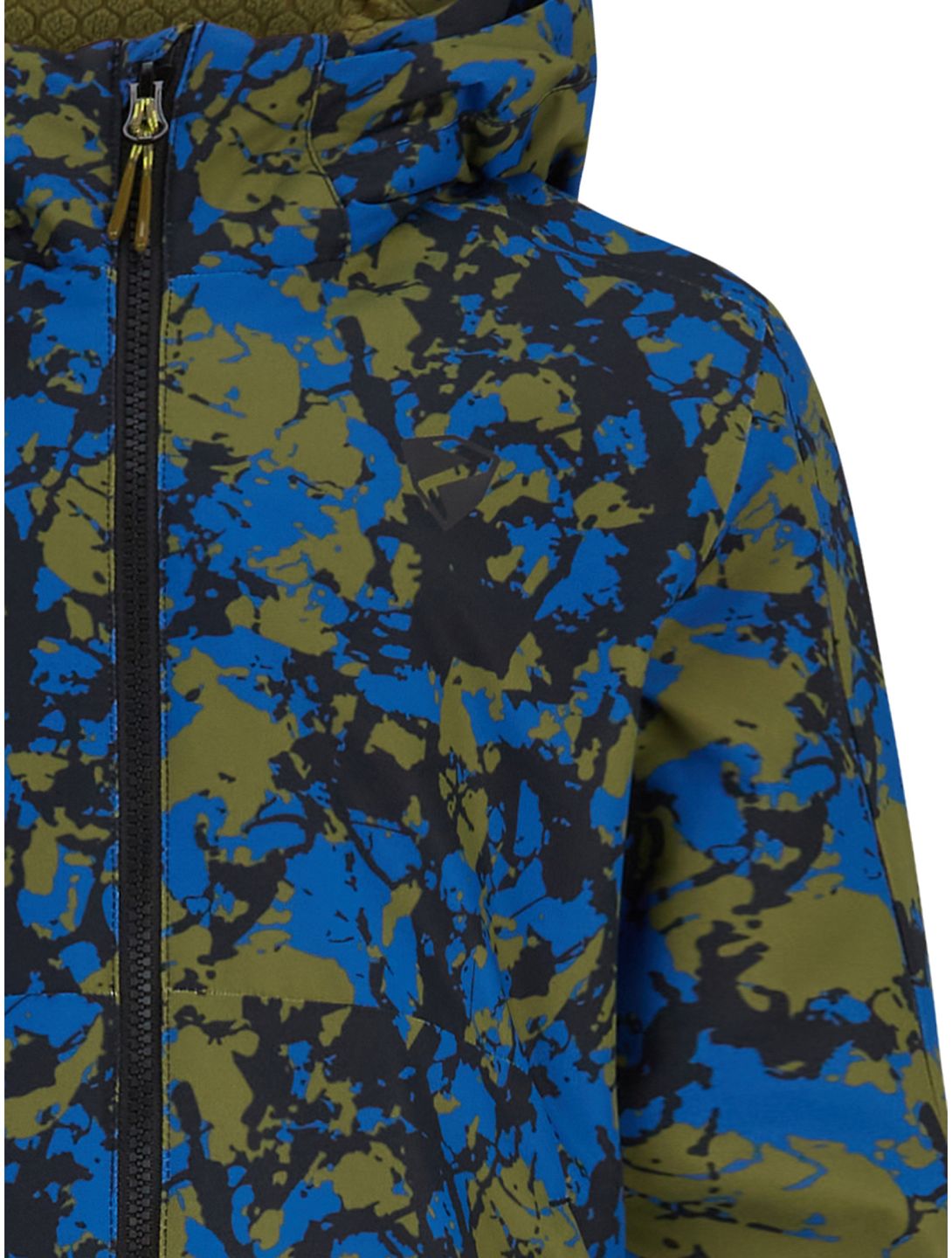 Ziener, Aluck Junior Skijacke Kinder Natural Camo blau, grün 