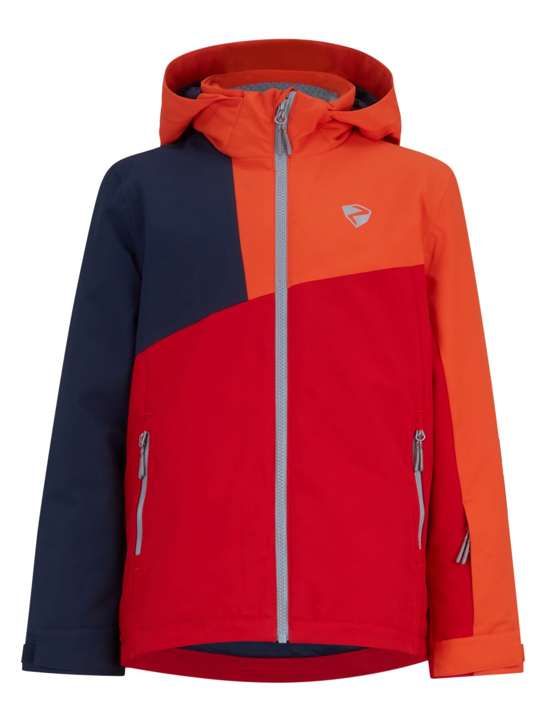 Ziener, Anzo Junior Skijacke Kinder Red Salsa blau, orange, rot 