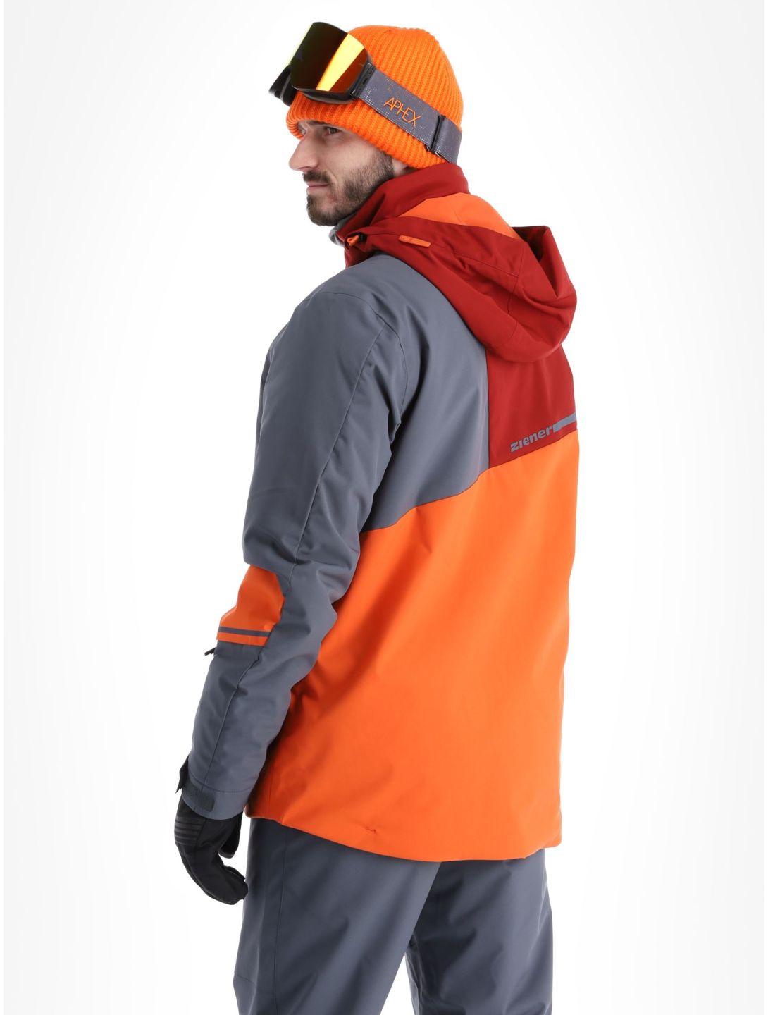 Ziener, Timpa Skijacke Herren Burnt Orange grau, orange, rot 